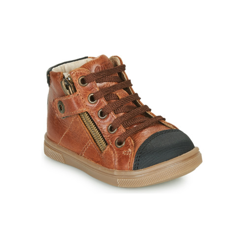 Shoes Boy High top trainers GBB KAMIL Brown