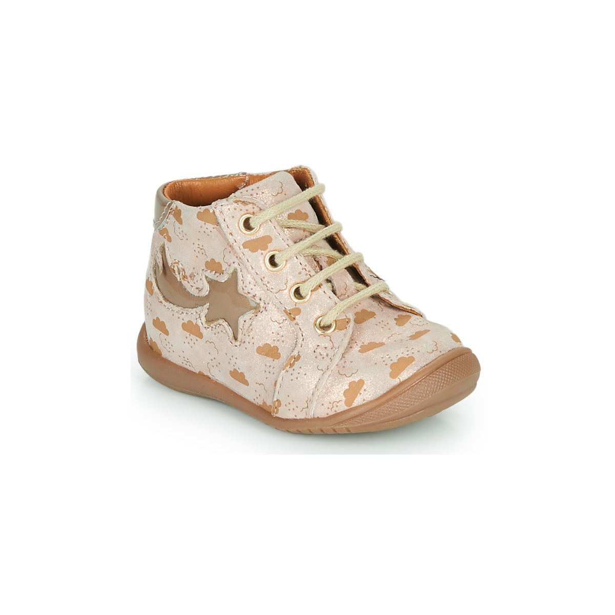Shoes Girl High top trainers GBB POMME Beige