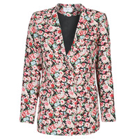 Clothing Women Jackets / Blazers Betty London OBIMBA Black / Pink