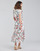 Clothing Women Long Dresses Moony Mood OLICA White / Multicolour