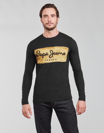 material Men Long sleeved shirts Pepe jeans CHARING LS Black