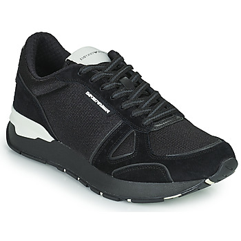 Shoes Men Low top trainers Emporio Armani BALISTA Black
