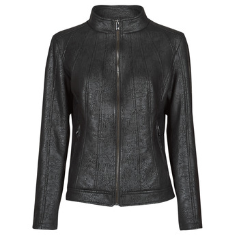 material Women Leather jackets / Imitation le Desigual COMARUGA Black