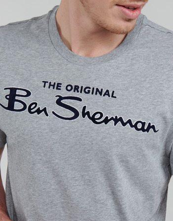 Ben Sherman SIGNATURE FLOCK TEE Grey