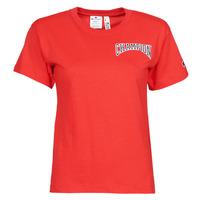 material Women short-sleeved t-shirts Champion CREWNECK T SHIRT Red