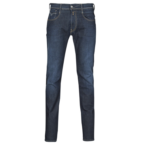 Clothing Men slim jeans Replay ANBASS Blue / Dark