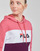 Clothing Women sweaters Fila AQILA HOODY Pink / White / Violet