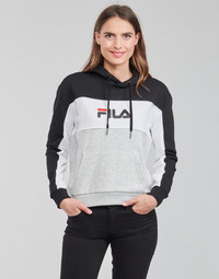 material Women sweaters Fila AQILA HOODY Grey / White / Black