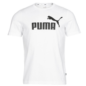 material Men short-sleeved t-shirts Puma ESS LOGO TEE White
