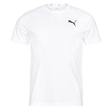 Clothing Men short-sleeved t-shirts Puma ESS LOGO TEE White