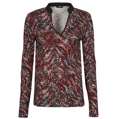 Clothing Women Blouses One Step FT10191 Red / Multicolour