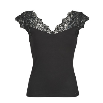 material Women Tops / Sleeveless T-shirts Morgan DENO Black
