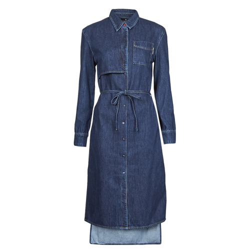 Clothing Women Long Dresses Freeman T.Porter DAISY DENIM Blue / Jeans