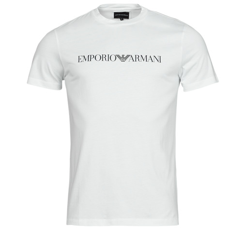 Clothing Men short-sleeved t-shirts Emporio Armani 8N1TN5 White