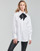 Clothing Women Shirts Karl Lagerfeld KL MONOGRAM POPLIN SHIRT White