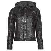 material Women Leather jackets / Imitation le Oakwood RUBY 6 Black