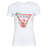 material Women short-sleeved t-shirts Guess SS CN NORA TEE White