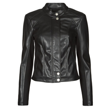 material Women Leather jackets / Imitation le Guess FIAMMETTA JACKET Black