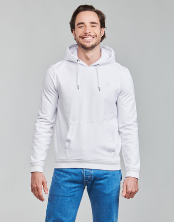 material Men sweaters Guess CHRISTIAN HOODIE FLEECE White