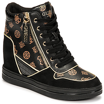 Shoes Women High top trainers Guess NANGY Black
