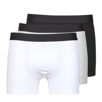 Underwear Men Boxer shorts Superdry BOXER TRIPLE X3 Black / Grey / White