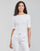 Clothing Women short-sleeved t-shirts Lauren Ralph Lauren JUDY-ELBOW SLEEVE-KNIT White