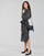 Clothing Women Long Dresses Lauren Ralph Lauren RYNETTA-LONG SLEEVE-CASUAL DRESS Black