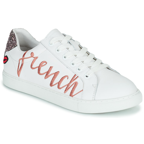 Teoretisk Overbevisende marxistisk Bons baisers de Paname SIMONE FRENCH KISS White - Free delivery | Spartoo  NET ! - Shoes Low top trainers Women USD/$149.00