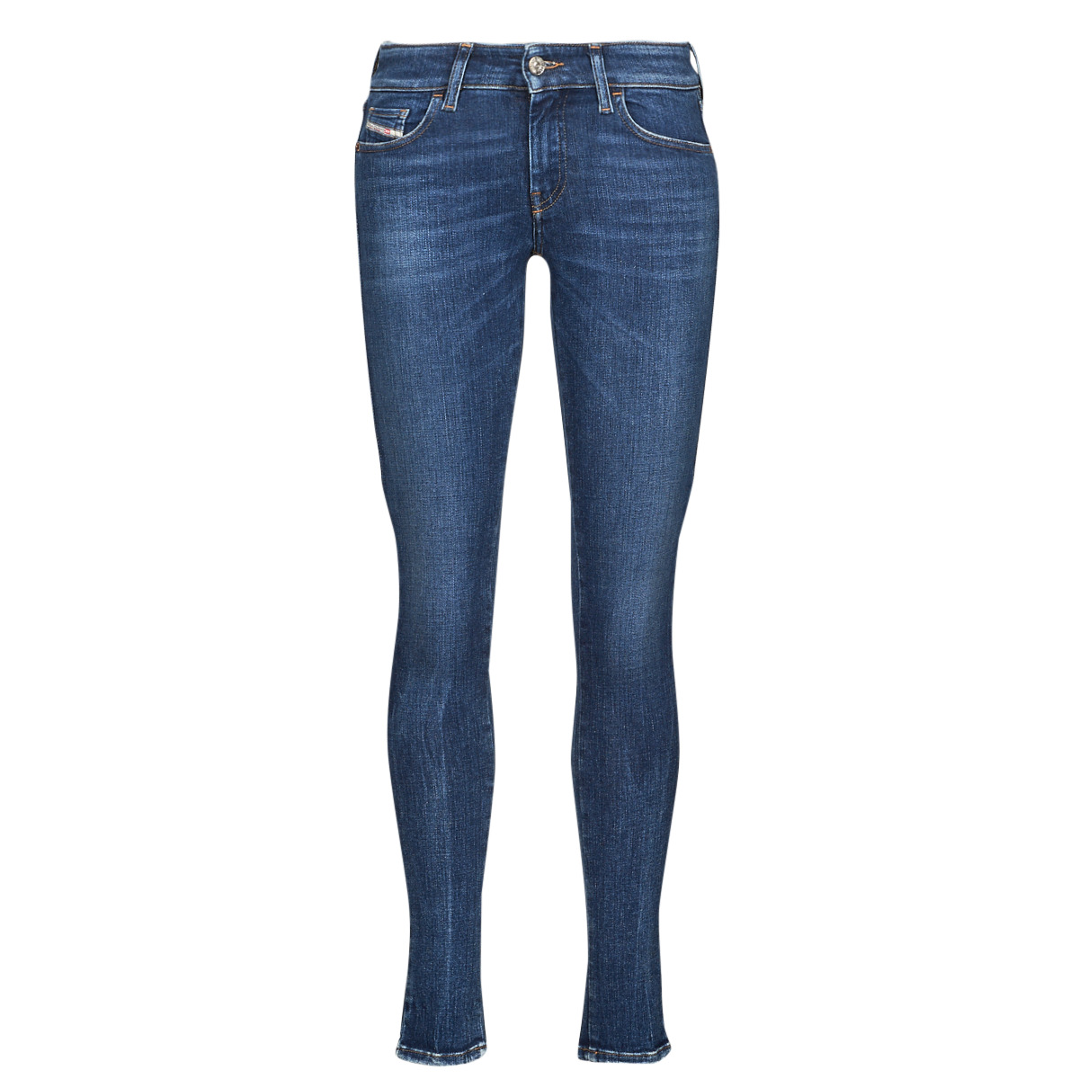 Clothing Women Skinny jeans Diesel SLANDY-LOW Blue / Dark