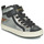 Shoes Girl High top trainers Geox KALISPERA Silver