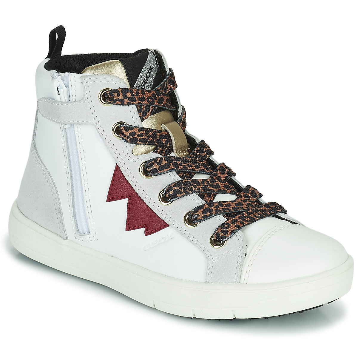 Shoes Girl High top trainers Geox SILENEX White