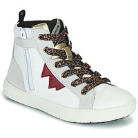 Shoes Girl High top trainers Geox SILENEX White