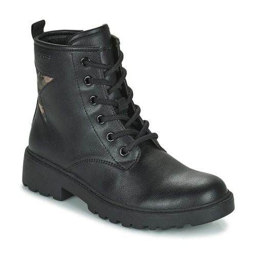 Shoes Girl Mid boots Geox CASEY Black