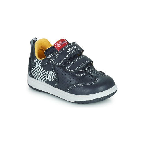 Geox NEW FLICK Marine - Free delivery | Spartoo NET ! - Shoes Low top trainers Child