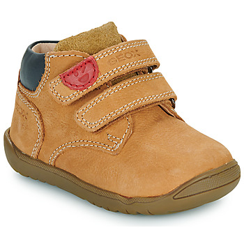 Shoes Children Mid boots Geox MACCHIA Brown