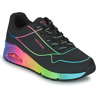 Shoes Women Low top trainers Skechers UNO Black / Multicolour
