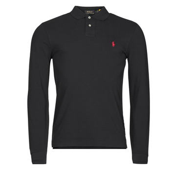 material Men long-sleeved polo shirts Polo Ralph Lauren TREKINA Black