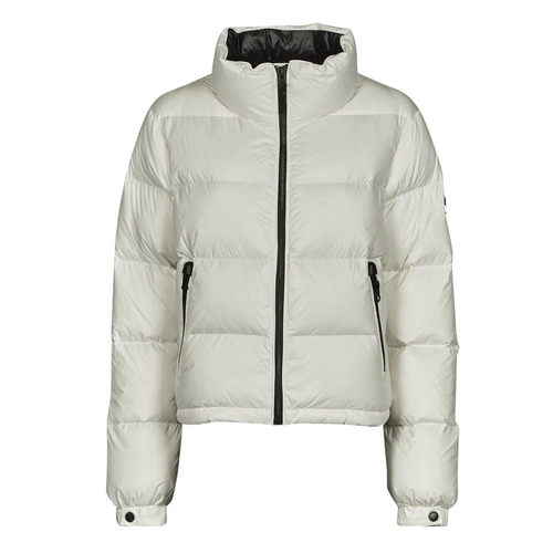 Superdry Womens Hooded Shine Sports Puffer Jacket Baby Blue/White/White  Size 10 at  Women's Coats Shop