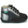 Shoes Girl Mid boots Kickers BONZIP-2 Black / Silver