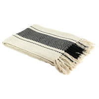 Home Blankets, throws The home deco factory MIRAGE Ecru / Black