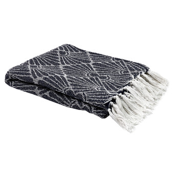 Home Blankets / throws The home deco factory SOPHIE White-blue / Marine