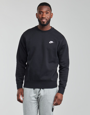 material Men sweaters Nike NIKE SPORTSWEAR CLUB FLEECE Black / White
