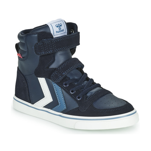 kig ind sten Ledsager hummel SLIMMER STADIL JR Blue - Free delivery | Spartoo NET ! - Shoes High  top trainers Child USD/$69.60