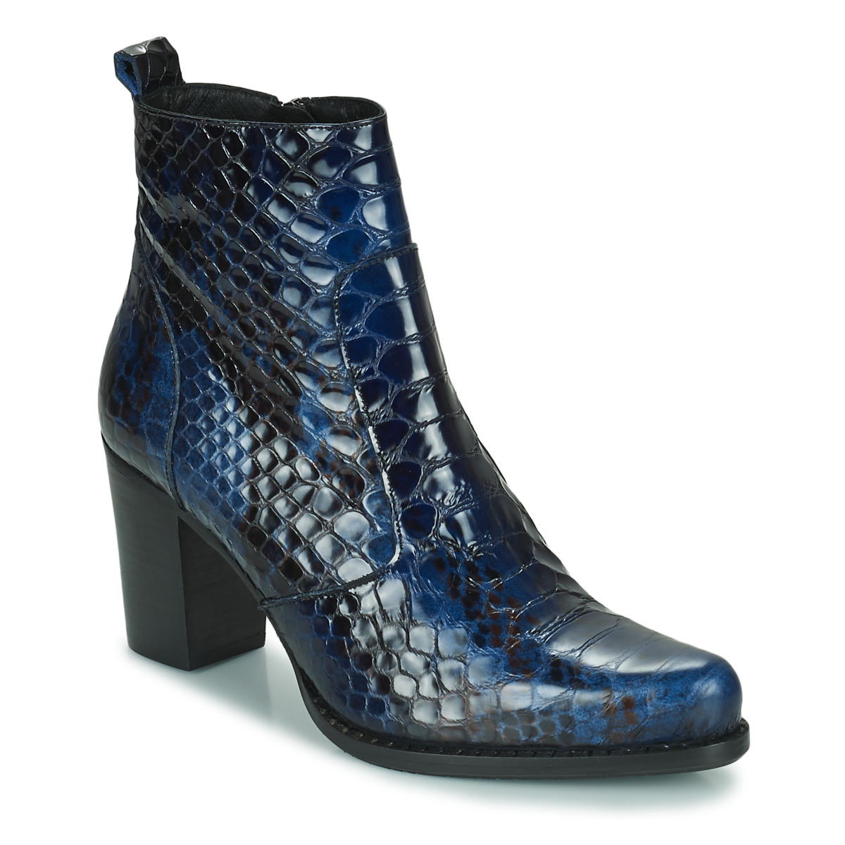 Shoes Women Ankle boots Regard SALLY Black / Blue