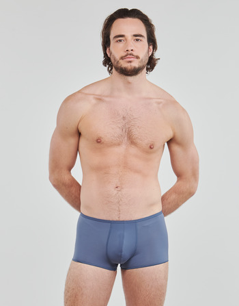 poeder bereik terwijl Hom PLUMES TRUNK Blue - Free delivery | Spartoo NET ! - Underwear Boxer  shorts Men USD/$41.50