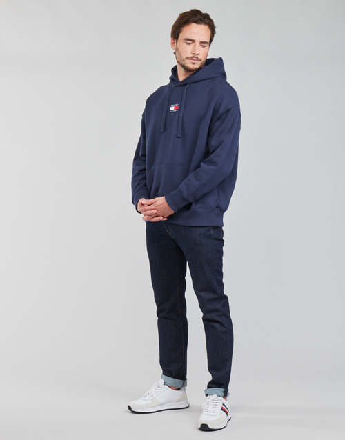 Tommy Jeans TJM TOMMY BADGE HOODIE Marine - Free delivery | Spartoo NET ! -  Clothing sweaters Men