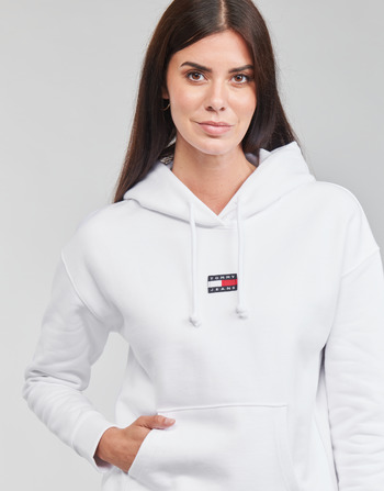 Tommy Jeans TJW TOMMY CENTER BADGE HOODIE White