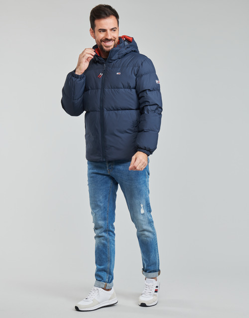 Bounce envy Unforeseen circumstances Tommy Jeans TJM ESSENTIAL DOWN JACKET Blue - Free delivery | Spartoo NET !  - material Duffel coats Men USD/$195.20