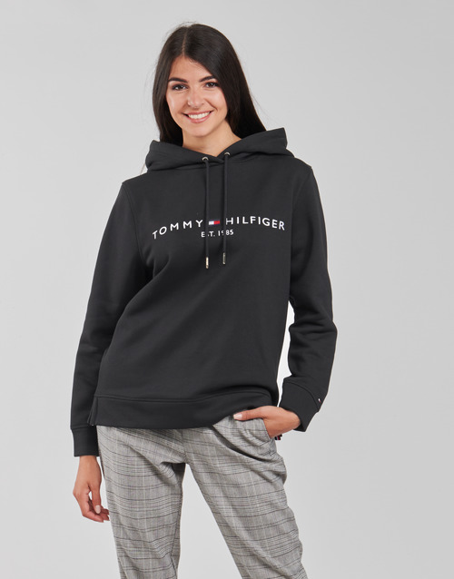 HERITAGE HILFIGER HOODIE LS Black - Free delivery | Spartoo NET ! - Clothing sweaters Women USD/$132.50