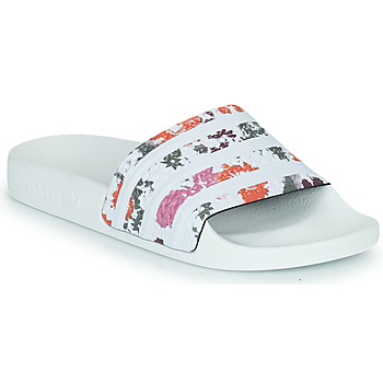 Shoes Women Sliders adidas Originals ADILETTE W White / Flowers